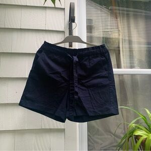 Jcrew Navy Cotton Paper Bag Shorts